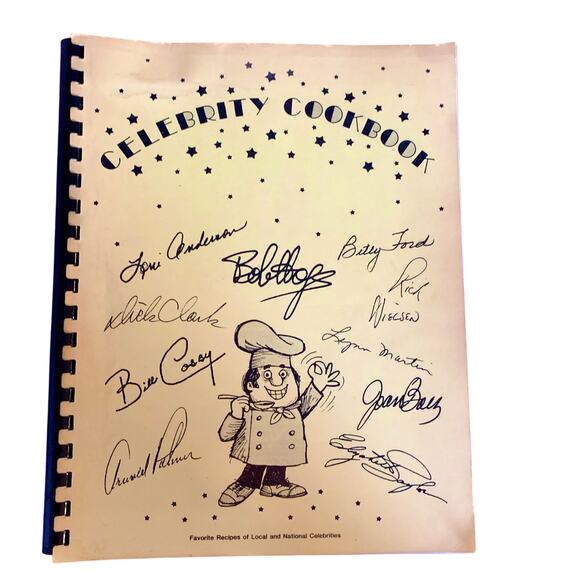 Celebrity Cookbook Celebrity Cookbook Enterprise 1983 Junior Achievement Vintage - Picture 1 of 16